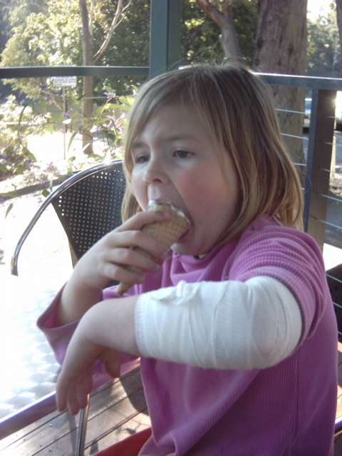 Livi and ice cream...