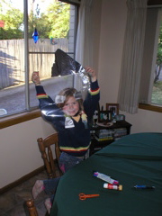 Livi at Great Mater and Great Poppa's house...