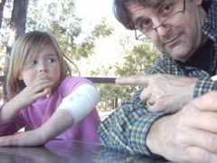 Poppy and Livi's Bandage