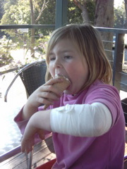 Livi and ice cream...