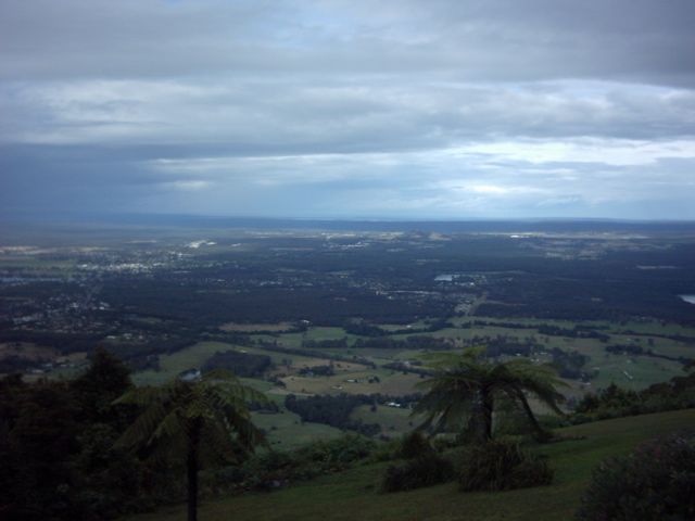 Cambewarra Lookout looking toward Nowra (East)